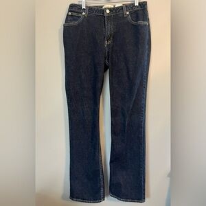 GAP Dark Blue Boot Cut Stretch Jeans Regular Cut Size 10